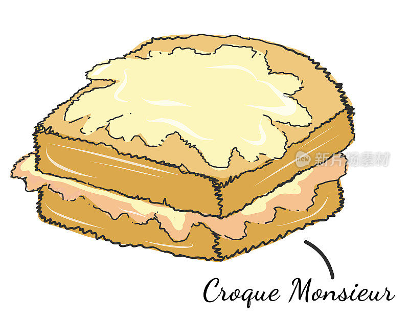 Croque monsieur欧洲三明治